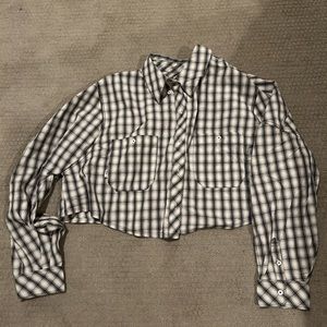 Paid Cropped Button Down